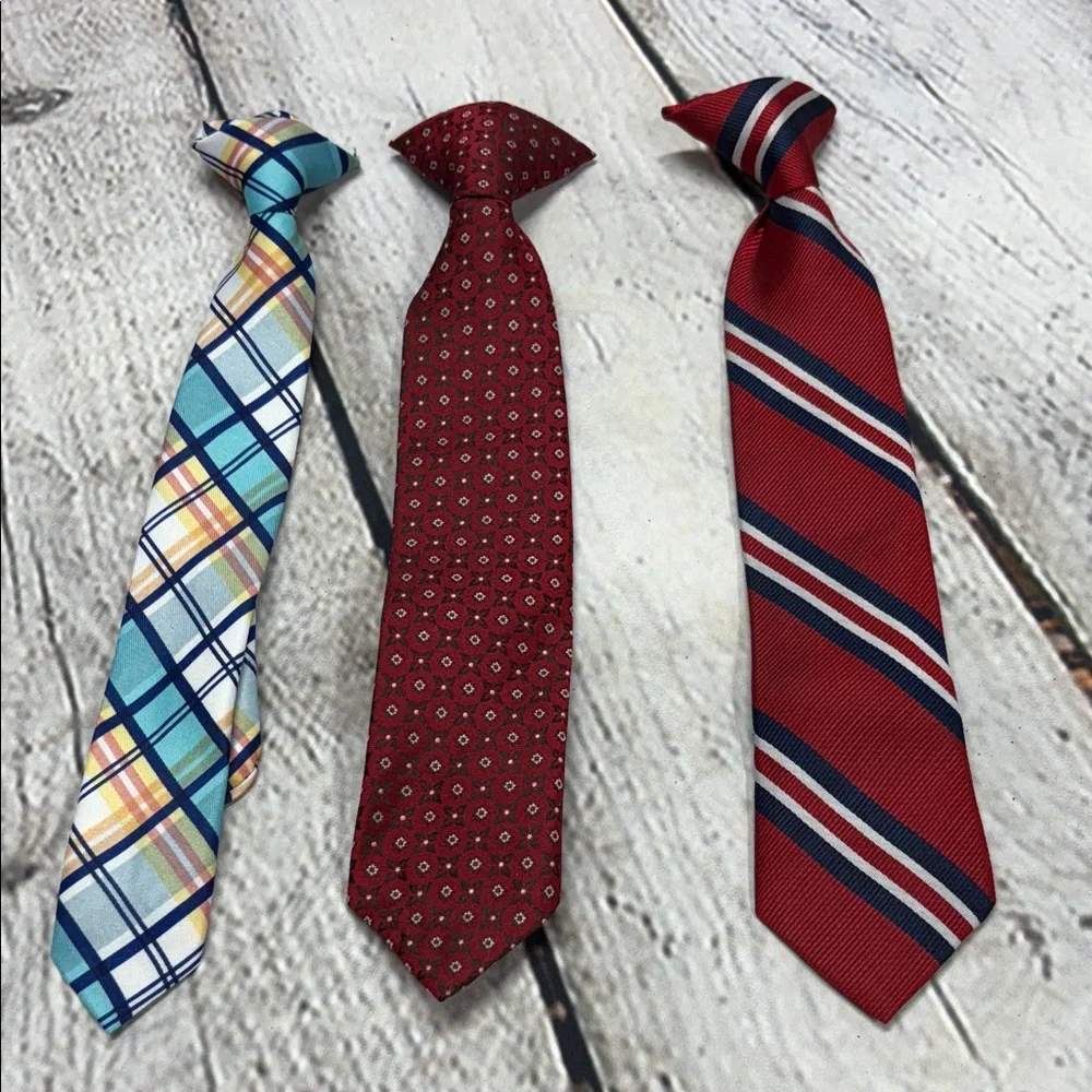 Stylish Boys Clip on Ties.